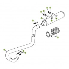 Beta RR450 09 Auspuffsystem