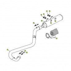 Beta RR400 07 Auspuffsystem