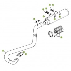 Beta RR450 06 Auspuffsystem