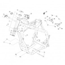 Beta RR400 13 Rahmen - Ausleger