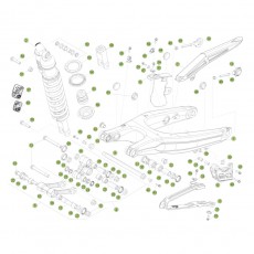 Beta RR400 12 Schwingarm - Federbein