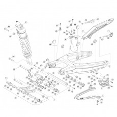 Beta RR400 14 Schwingarm - Federbein