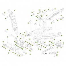 Beta RR450 13 Schwingarm - Federbein