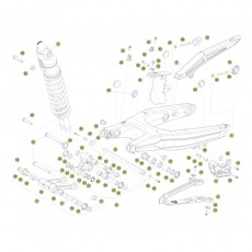 Beta RR450 14 Schwingarm - Federbein