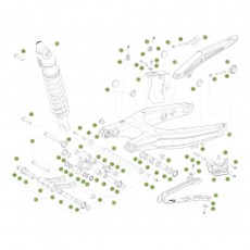 Beta RR480 16 Schwingarm - Federbein