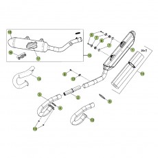 Beta RR400 12 Auspuffsystem