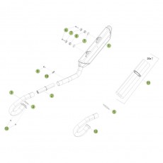 Beta RR498 14 Auspuffsystem