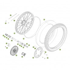 Beta RR498 12 Vorderrad