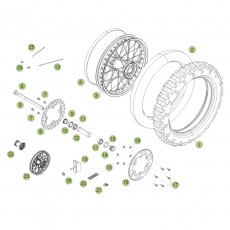 Beta RR400 12 Hinterrad