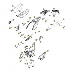 Beta RR400 12 Verkleidung - Sitzbank - Tank