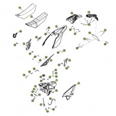 Beta RR498 12 Verkleidung - Sitzbank - Tank