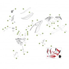 Beta RR498 14 Verkleidung - Sitzbank - Tank