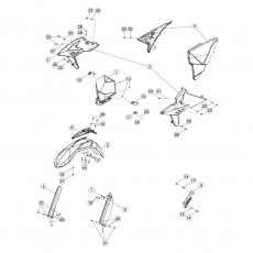 Beta RR400 13 Verkleidung - Sitzbank - Tank 1