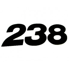 ZAP Startnummern Zahlen US-Style 10cm schwarz