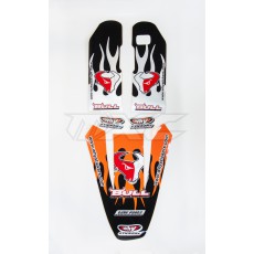 BULL racing Aufkleberkit Gabel + Kotflügel hinten SX125 01-03/SX250 01-03 BULL racing Aufkleberkit Gabel + Kotflügel hinten SX125 01-03/SX250 01-03