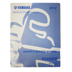 Yamaha YZF450 2012 Bedienungsanleitung englisch / gebraucht