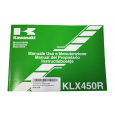 Kawasaki KLXR450 2009 Bedienungsanleitung italienisch / spanisch / niederländisch / neu