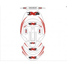 Graphikkit Leatt Brace MXC white