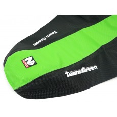 Kawasaki TEAM GREEN Sitzbezug Schwarz/Grün Kx 450 19- Kawasaki TEAM GREEN Sitzbezug Schwarz/Grün Kx 450 19-