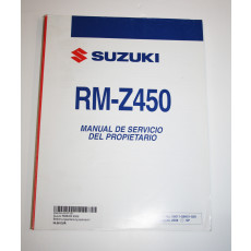 Suzuki RMZ450 2009 Bedienungsanleitung spanisch / gebraucht