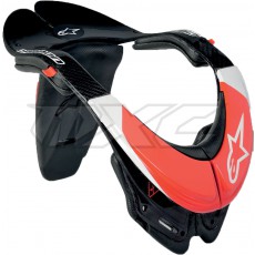 Alpinestars Carbon Bionic Neck Support black white red M
