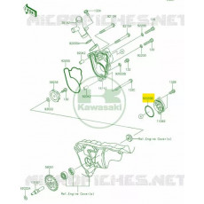 Kawasaki OEM GASKET, 10,5X16X1
