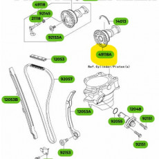 Kawasaki OEM CAMSHAFT-COMP. KXF250 06-10