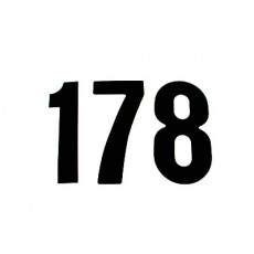 ZAP Zahlen Standard 15cm schwarz