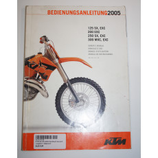 KTM SX125 2005 Handbuch deutsch / englisch / italienisch / spanisch / französisch / gebraucht