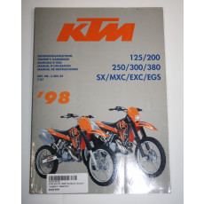 KTM SX125 1998 Handbuch deutsch / englisch / italienisch / spanisch / französisch / gebraucht