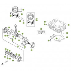 Beta Alp 4.0 07 Kurbelwelle/Kolben/Ausgleichswelle