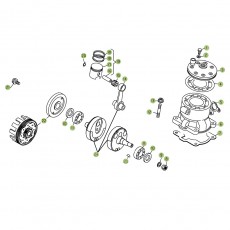 Beta REV3 250 08 Kurbelwelle/Kolben/Ausgleichswelle