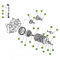 Beta RR50 10/11 Primärtrieb/Kupplung