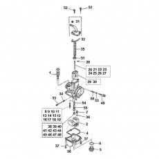 Beta EVO200 15 Vergaser 2