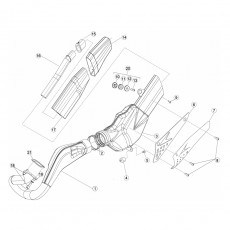 Beta EVO250 10 Auspuffsystem