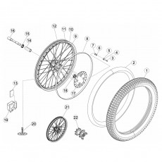 Beta EVO250 10 Vorderrad