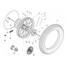 Beta EVO200 09 Hinterrad
