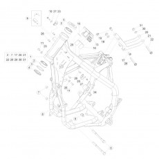 Beta RR300 16 Rahmen-Ausleger