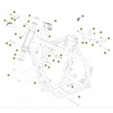 Beta RR300 14 Rahmen-Ausleger