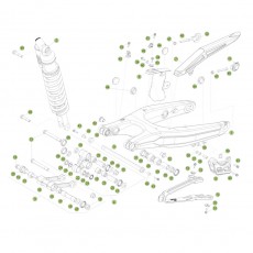 Beta RR350 16 Schwingarm - Federbein 1