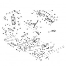 Beta EVO200 15 Schwingarm - Federbein 1