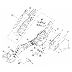 Beta EVO200 15 Auspuffsystem