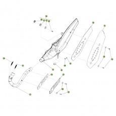 Beta EVO250 4T 10 Auspuffsystem