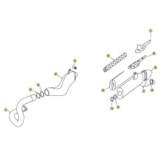 Beta REV3 250 08 Auspuffsystem