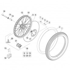 Beta EVO125 14 Vorderrad