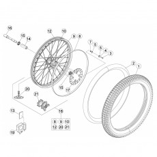 Beta EVO200 15 Vorderrad