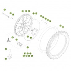 Beta EVO250 4T 16 Vorderrad