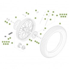 Beta EVO250 4T 16 Hinterrad