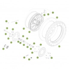 Beta RR350 16 Hinterrad