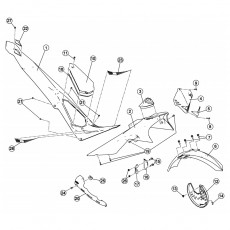 Beta EVO200 13 Verkleidung - Sitzbank - Tank 1